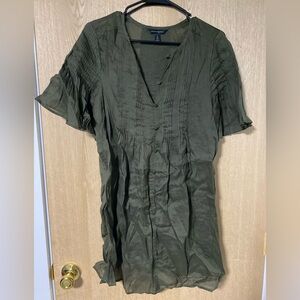 Banana Republic Olive Green dress and slip small